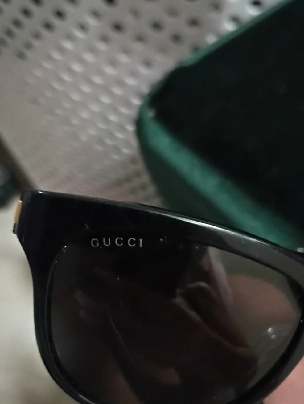 Gucci Black Shield Sunglasses